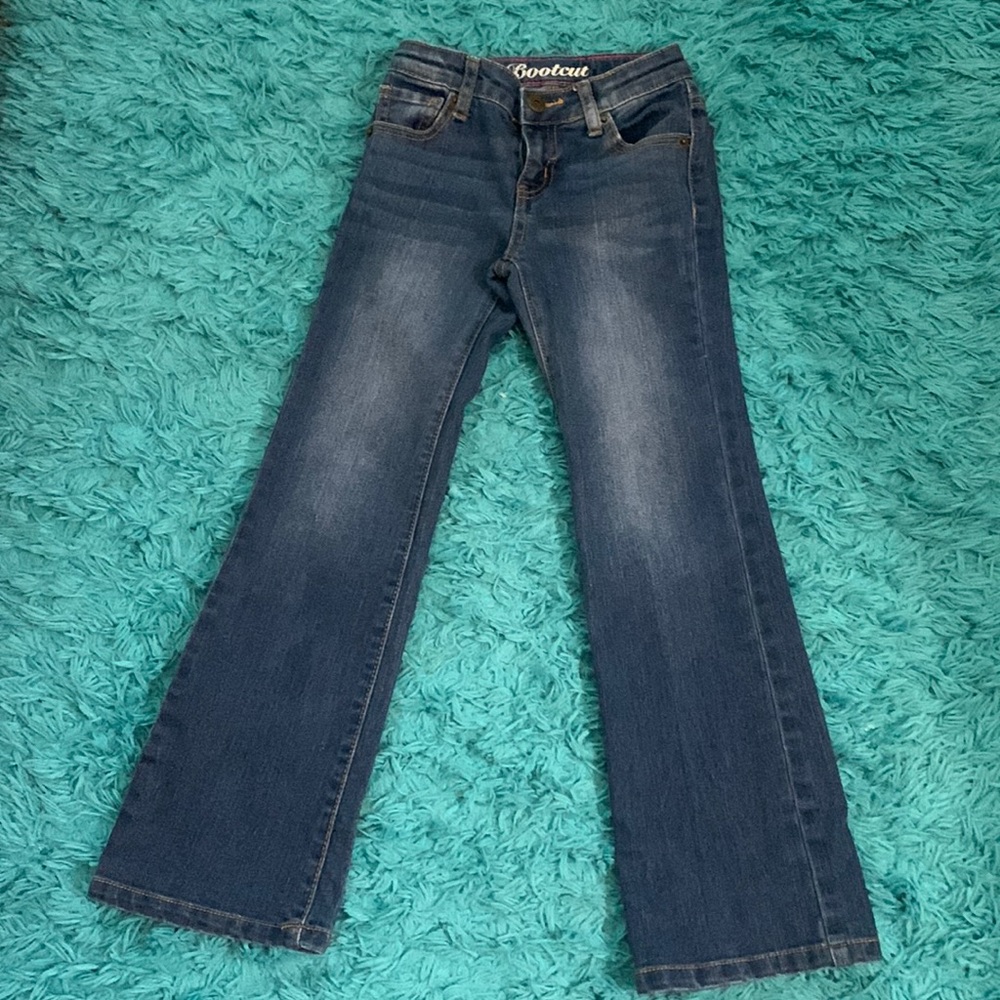 🐬💙CRAZY 8 girls bootcut slim jeans-size 7 slim